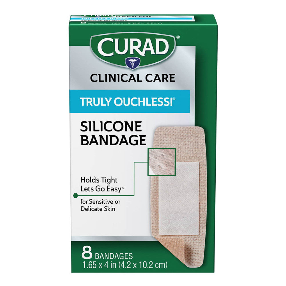 Curad Truly Ouchless Extra Large Flexible Fabric Bandages, 8 Ea